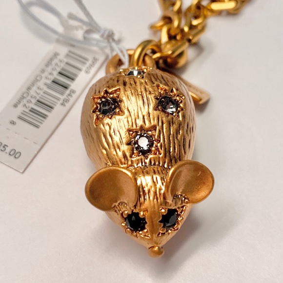 JEWELED MOUSE BAG CHARM - Picture 3 of 11